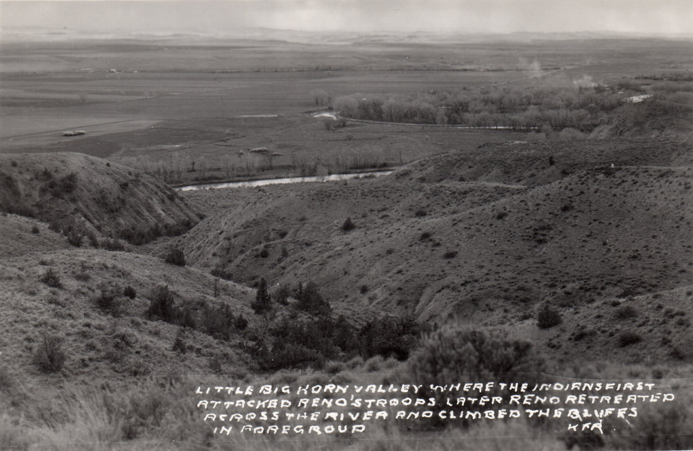Little Big Horn Valley Reno Retreat Site. Montana Memory Project