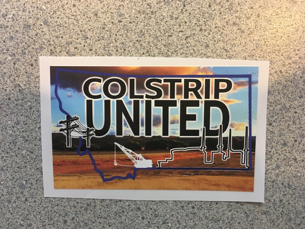 Colstrip United bumper sticker Montana Memory Project