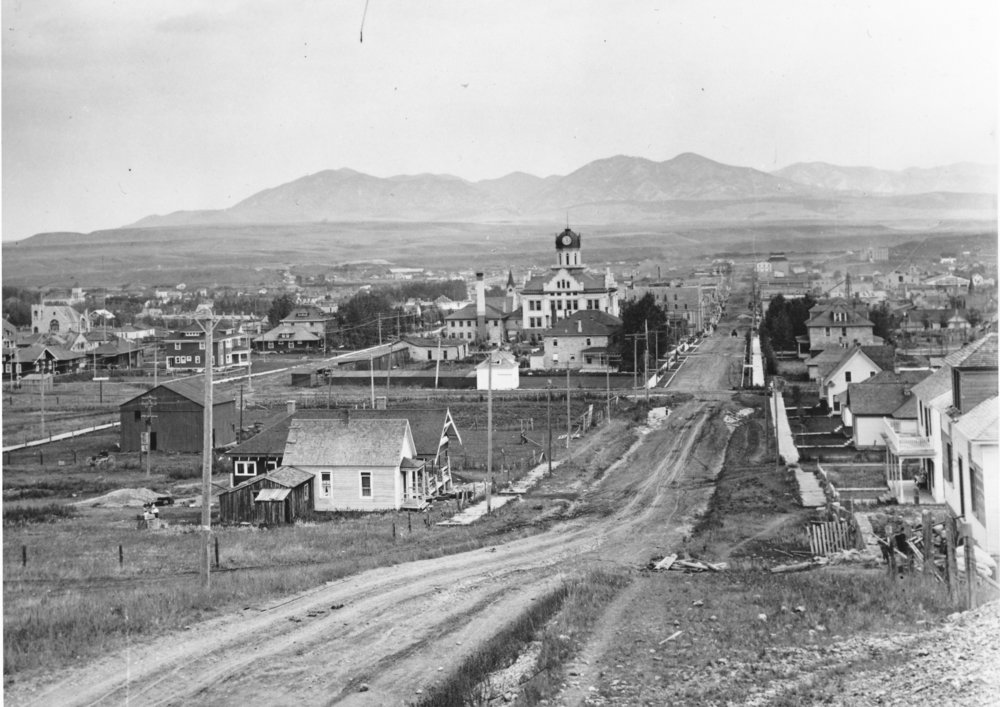 Main St. hill, Lewistown, Montana, 1912 Montana Memory Project