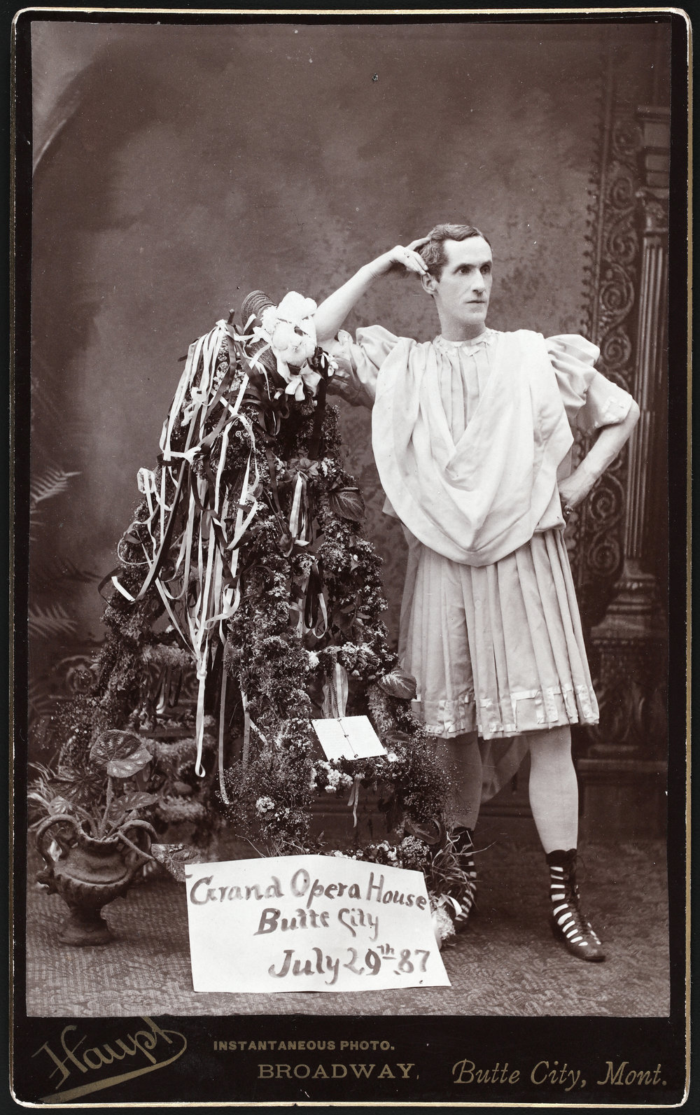 John Maguire, The Vetran [sic.] Theatrical Manager. Montana Memory