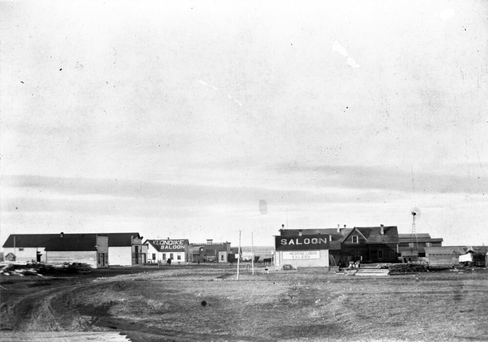 [Street scene, Dupuyer, Montana]. Montana Memory Project