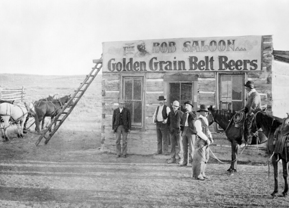 [Bob Leavitt's saloon in Jordan, Montana]. Montana Memory Project
