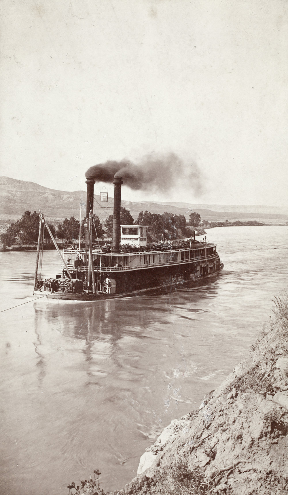 [Steamboat 'Rosebud' on the Missouri River]. Montana Memory Project