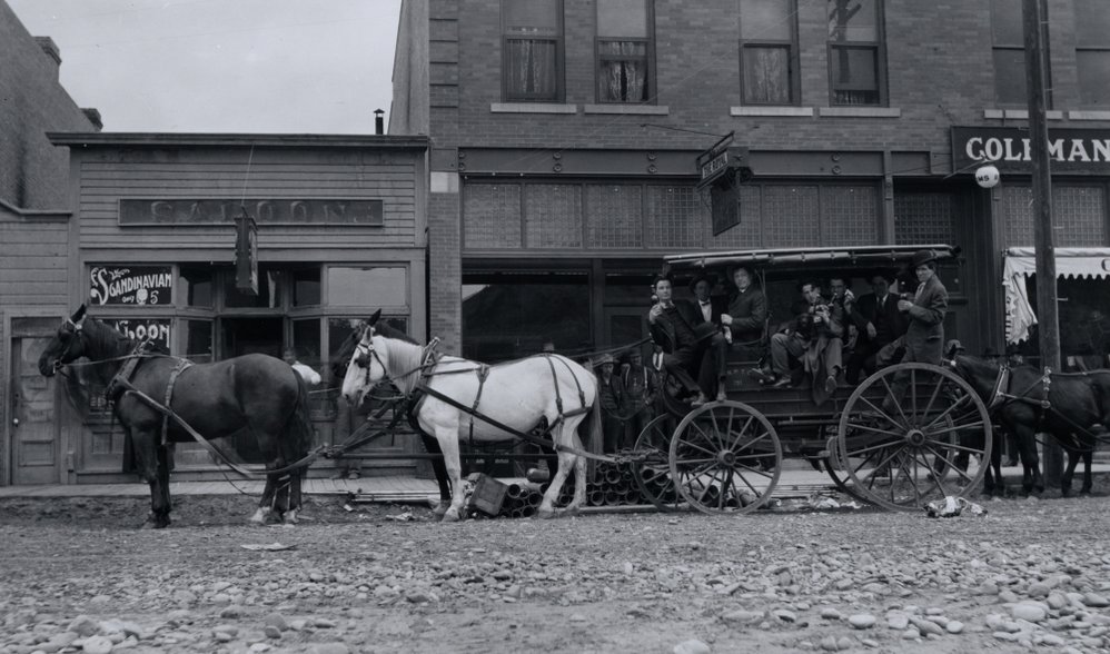 Carriage on Main Street in Forsyth Montana Memory Project