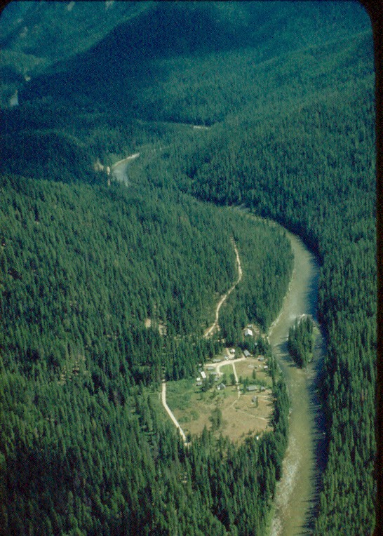 Powell Ranger Station from the Air Montana History Portal