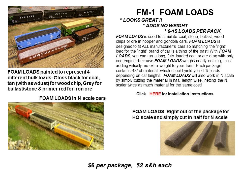 Foam Loads MTP Model Train Products
