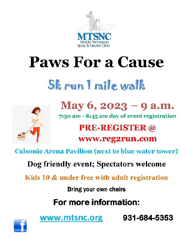 Events MIDDLE TENNESSEE SPAY AND NEUTER CLINIC