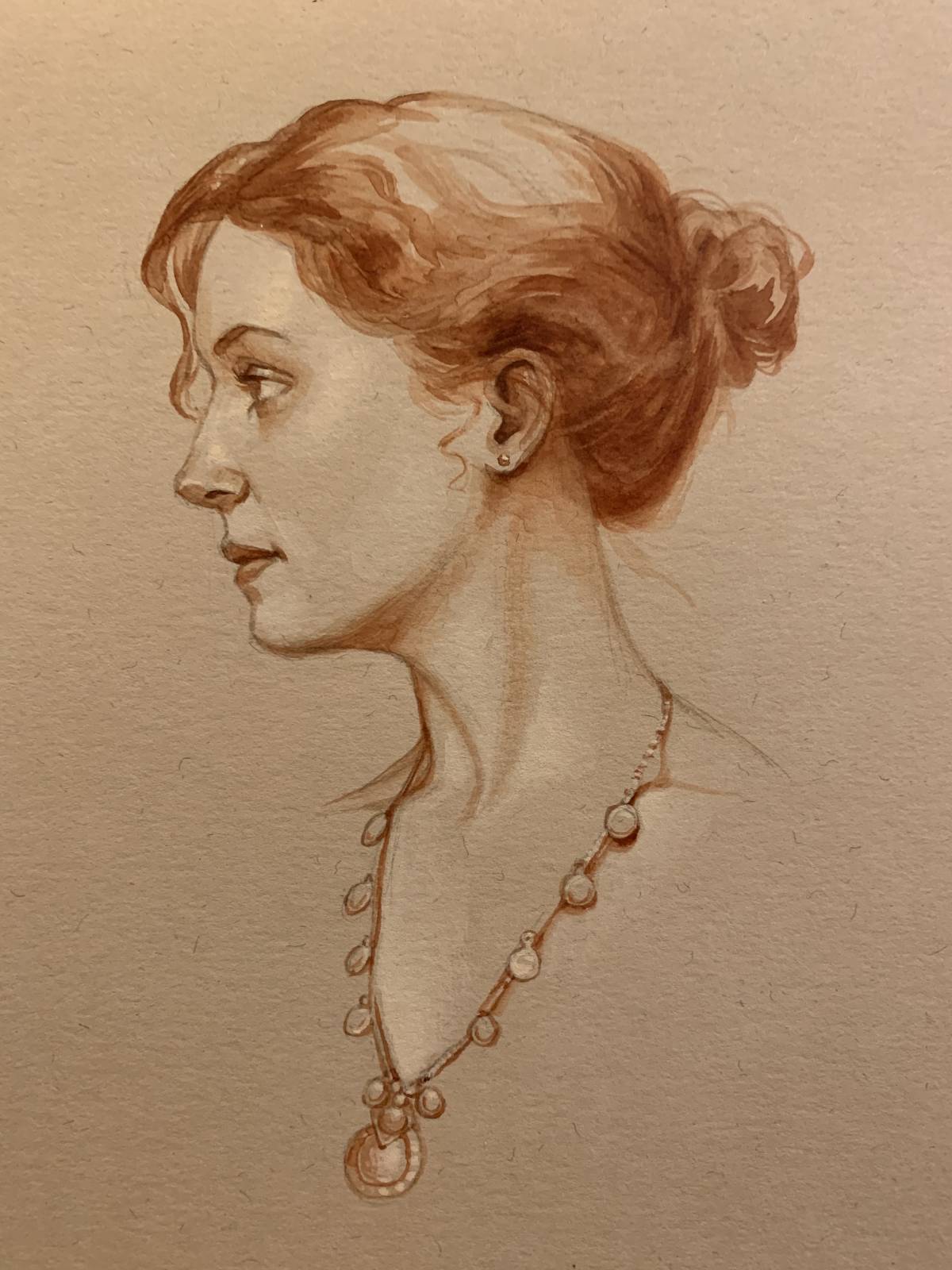 Toned paper with watercolor and gouache Muddy Colors