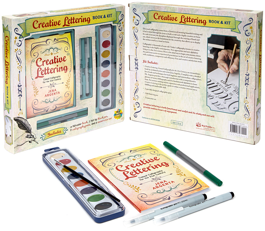 Creative Lettering Book & Kit Mud Puddle Inc.