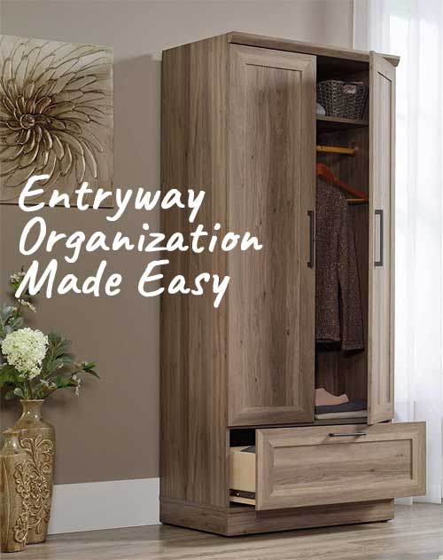 How to Style + Organize a Foyer with an Entryway Wardrobe