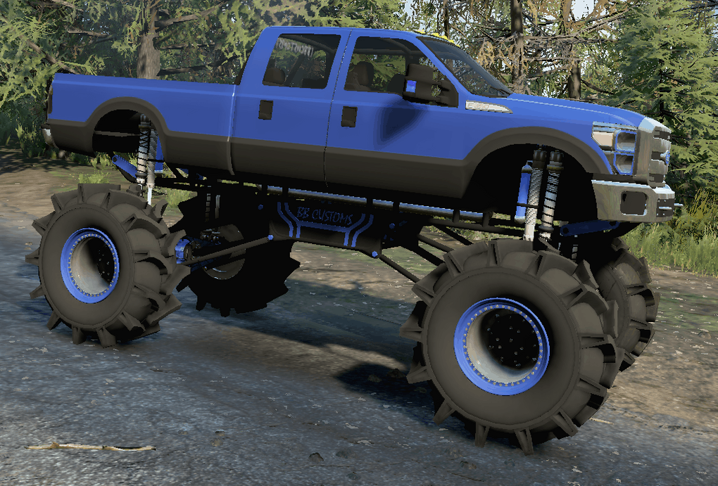 F350 Diesel Mega Mud Truck v1.0.0 Mod MudRunner / SnowRunner / Spintires