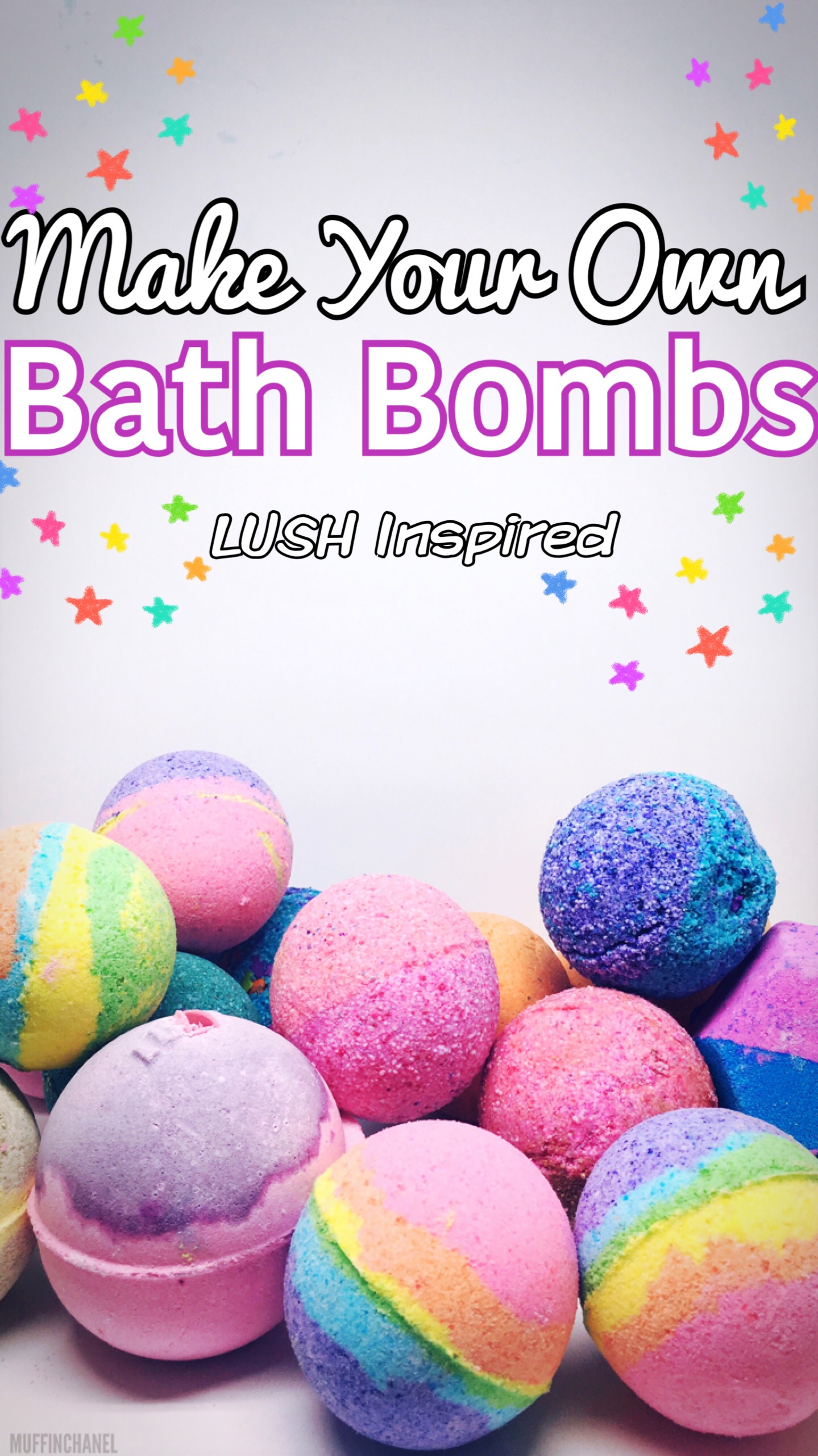 Make Your Own Bath Bombs *LUSH Inspired* MuffinChanel