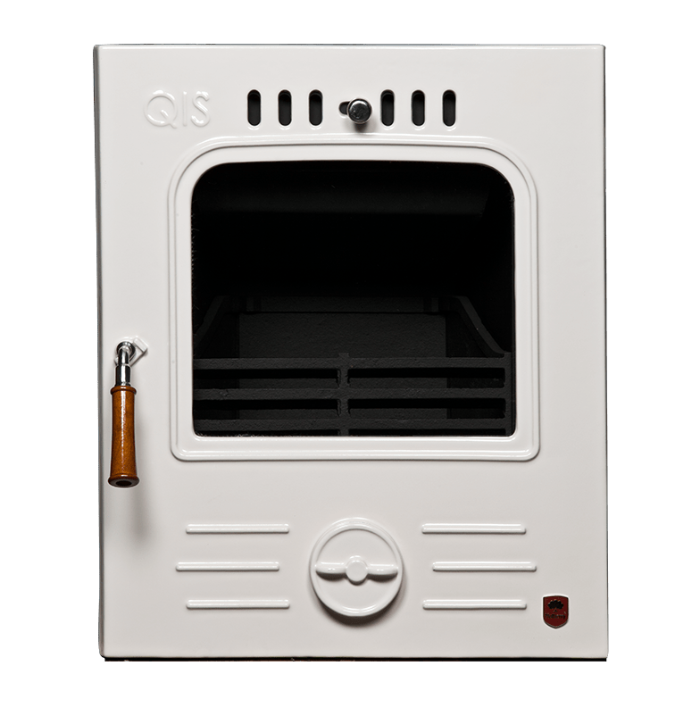 Mulberry QIS Insert Cream Enamel Front View Mulberry Stoves