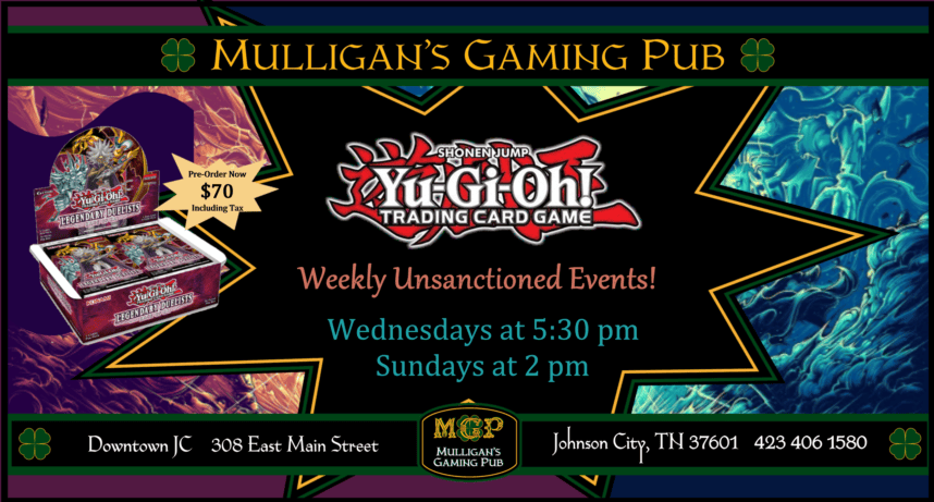 It's Time to Duel YuGiOh! — Mulligan's Gaming Pub