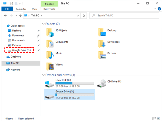 [Simplest] How to Sync Google Drive with File Explorer in 2024