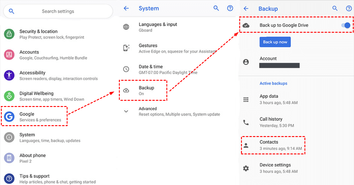 2 Tested Ways To Backup Contacts To Google Cloud