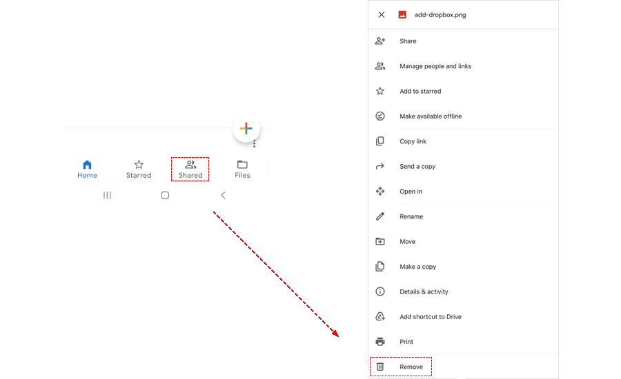 How to Delete Google Drive Shared With Me Files and Folders?