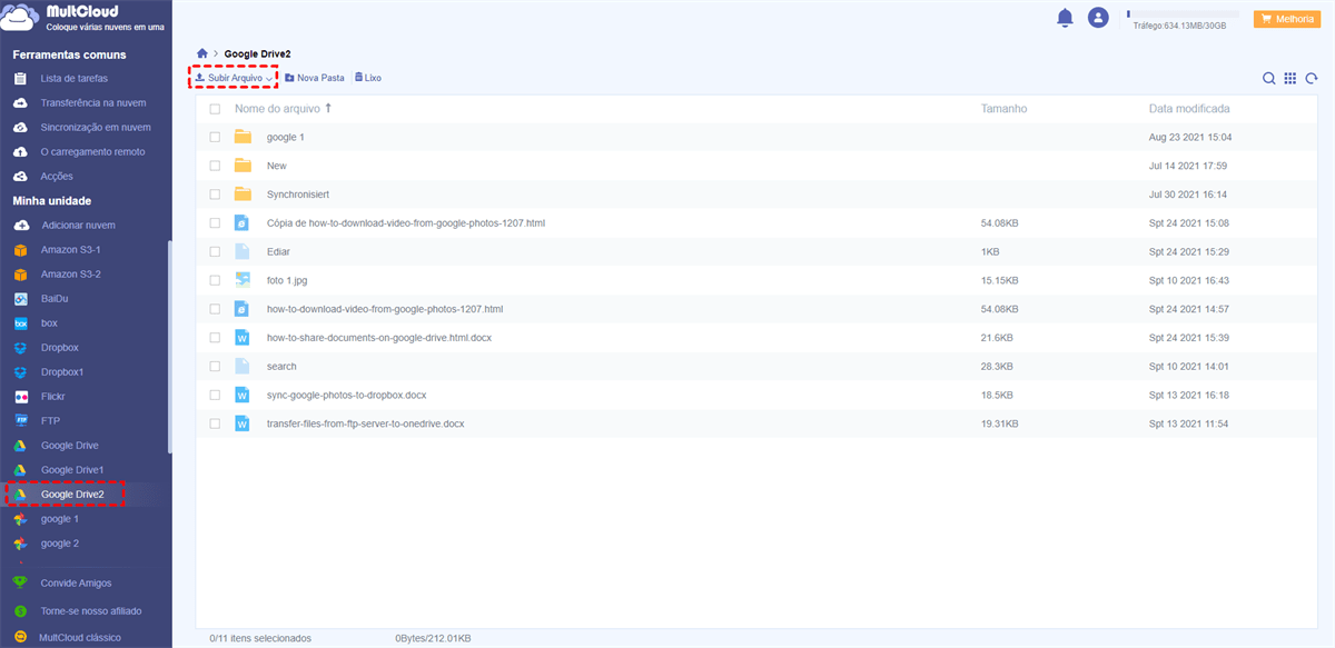 Como colocar música e áudio no Google Drive