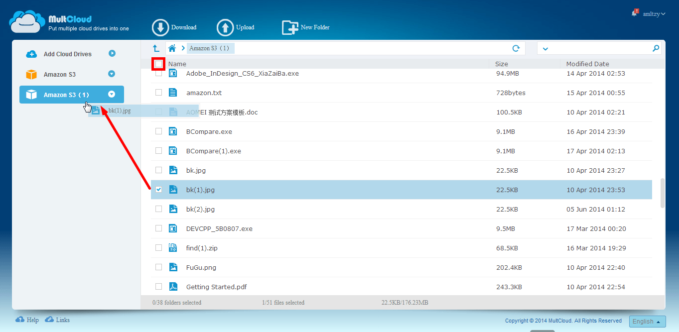 MultCloud Makes Amazon S3 Moving Files Between Different Buckets Easily