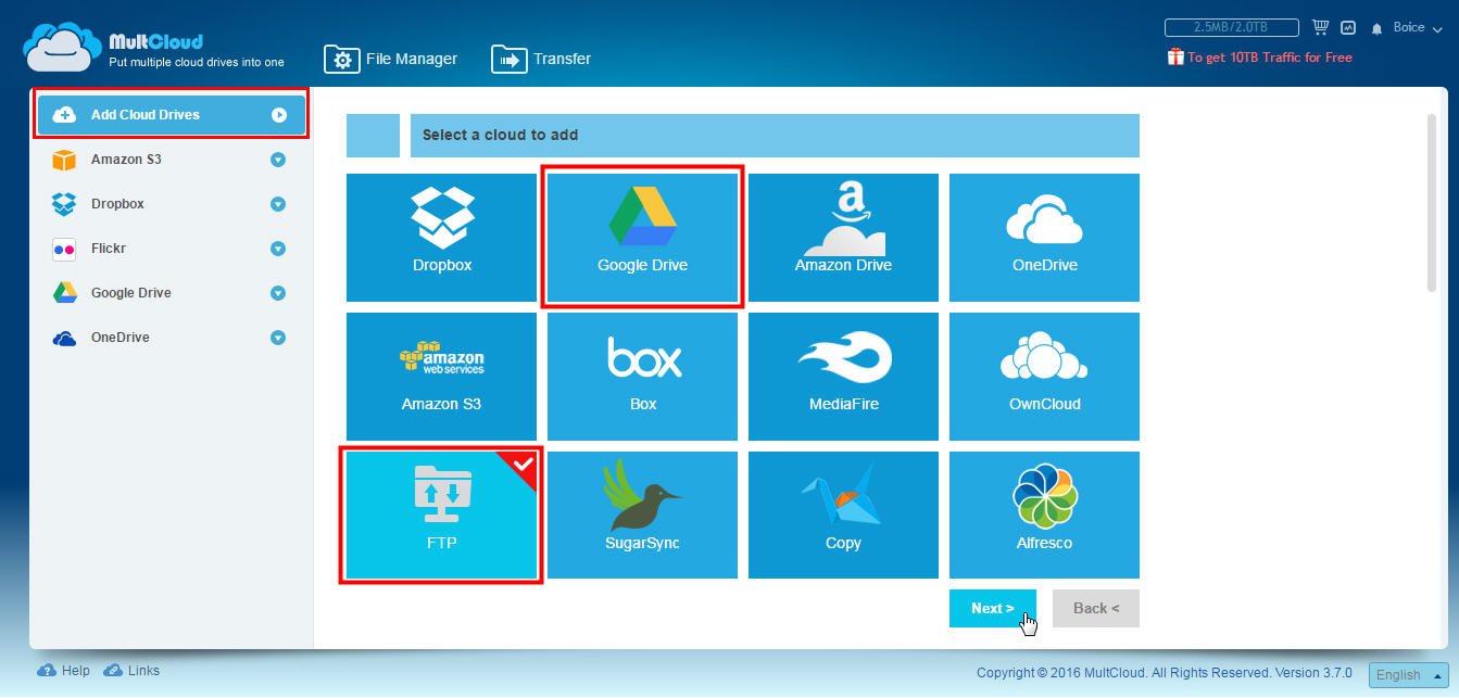 Backup Website to Google Drive, Dropbox, MEGA, Box
