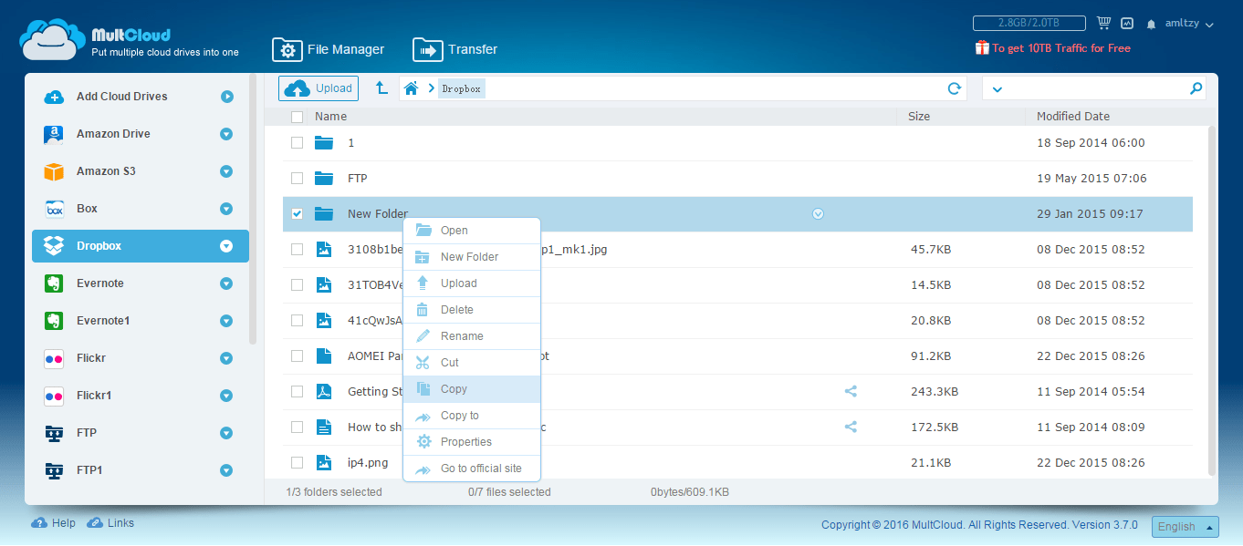 Move From Dropbox to MEGA, OneDrive, Google Drive, Box, SugarSync