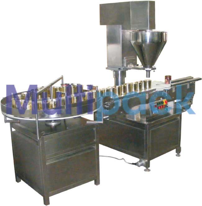 Powder Filling Machine for TIN & Jar Manufacturer & Supplier India