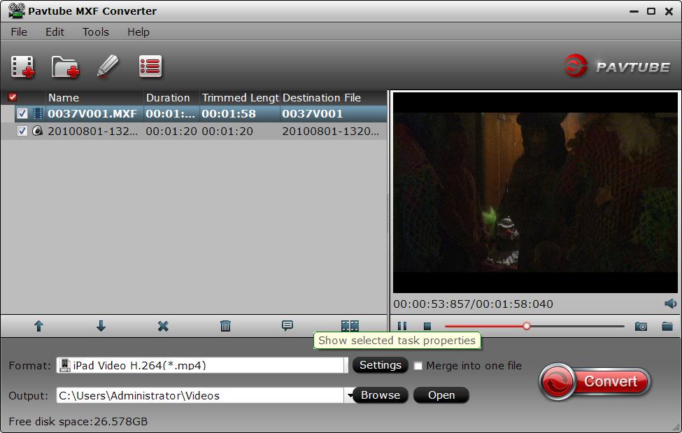 Import Sony XDCAM MXF to Movie Studio 13 Platinum