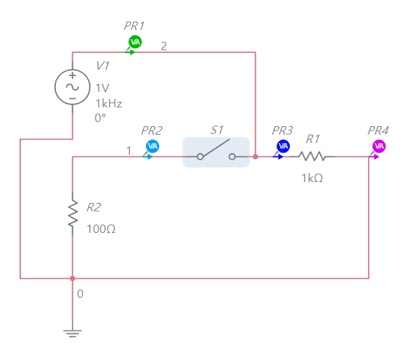 Short Circuit Test Multisim Live