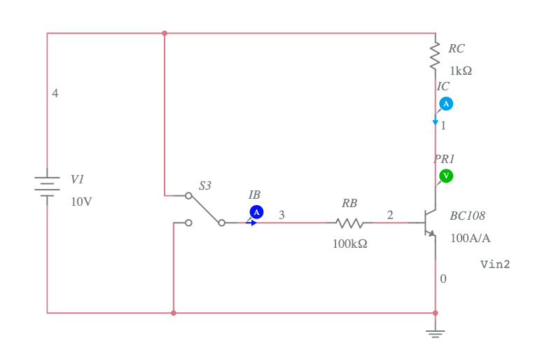 Transistor as a switch Multisim Live