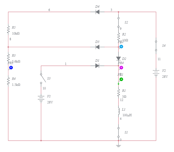 Voltage comparator with NPN transistor Multisim Live