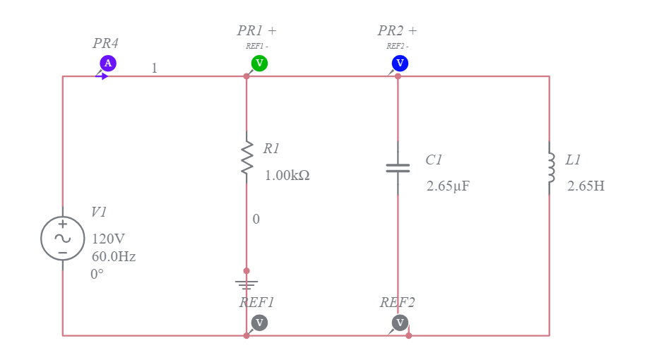 Parallel RLC (2) Multisim Live