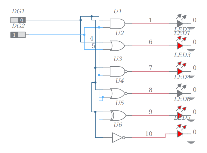 Logic Gates Multisim Live