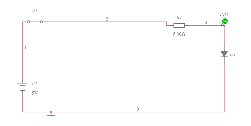 Diode breakdown circuit Multisim Live