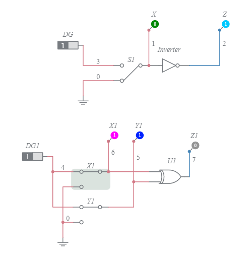 Logic Gates Example Circuit Multisim Live