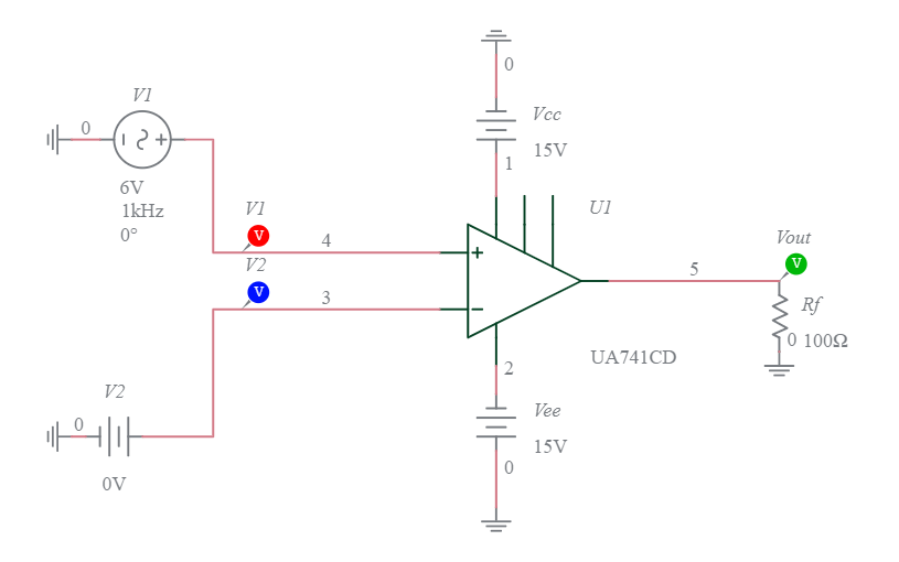 COMPARATOR & ZEROCROSSING DETECTOR Multisim Live