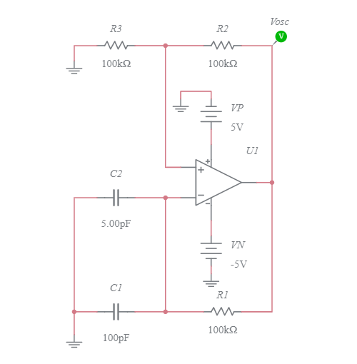 VariableFrequency Oscillator Multisim Live