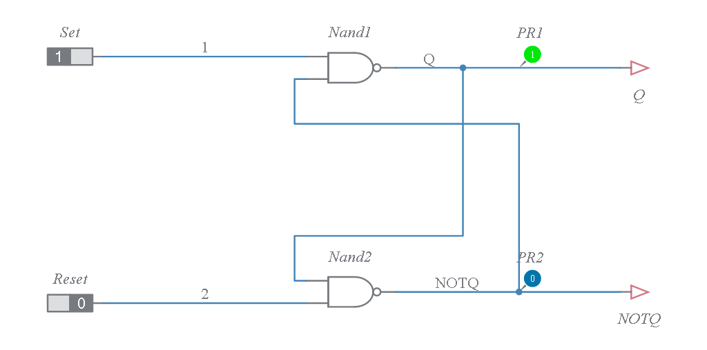 Copy of SR Latch Multisim Live