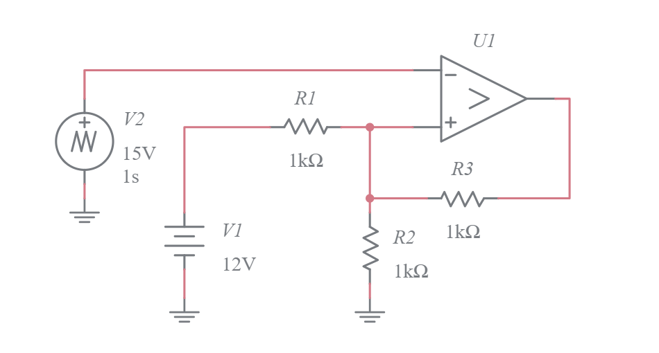 Comparator with Hysteresis Multisim Live