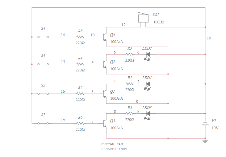 Experiment No. 34 Water Level IndicatorRTL Multisim Live