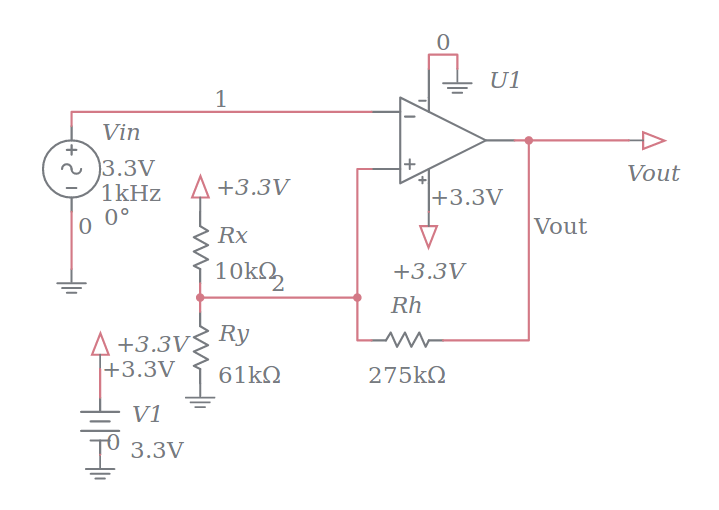 Output Comparator Multisim Live