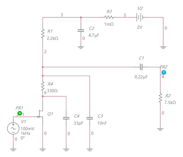 Electret Microphone Multisim Live