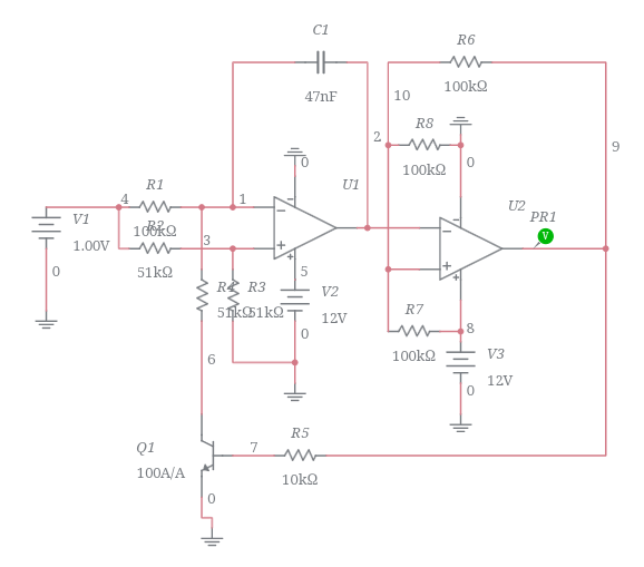 VCO CIRCUIT BY OPAMP Multisim Live