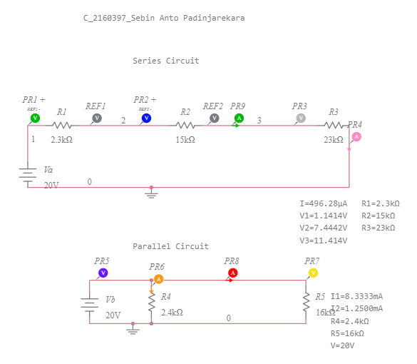 Series And Parallel circuits Multisim Live