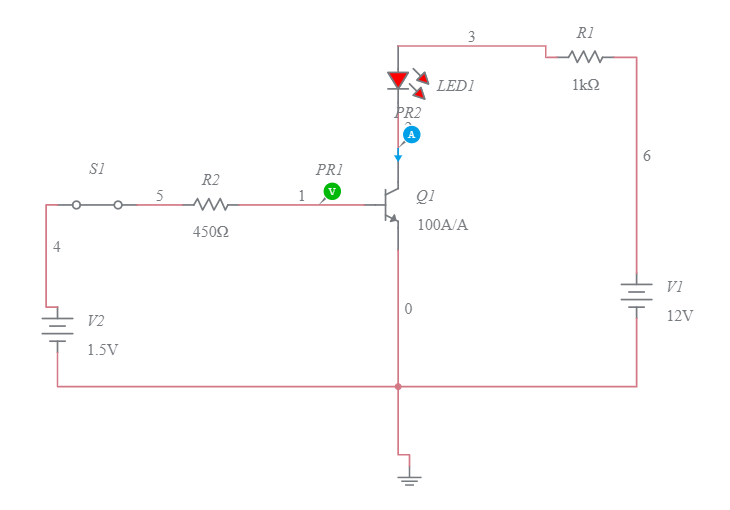 Exp 4 Transistor as a switch Multisim Live