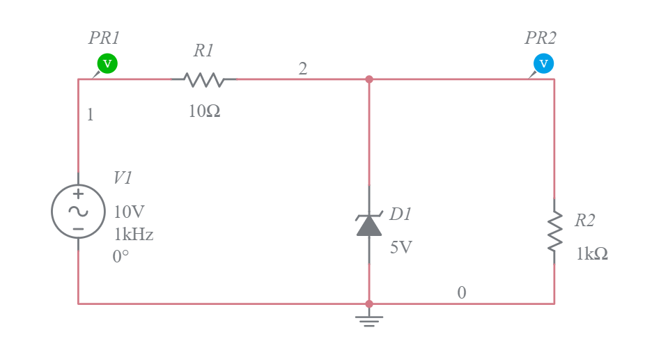 Shunt Voltage Regulator with ac voltage Multisim Live
