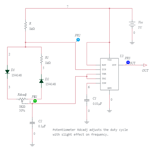 pulse width Multisim Live