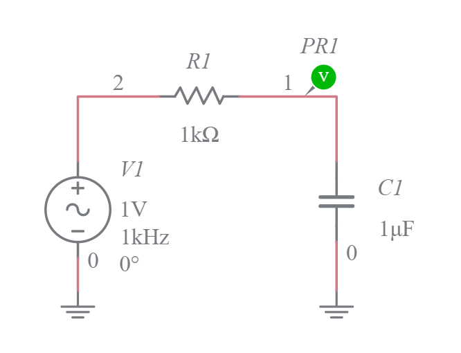 Basic AC Sweep Multisim Live