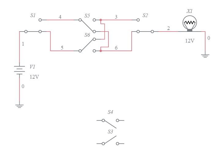4 Way Switch Multisim Live