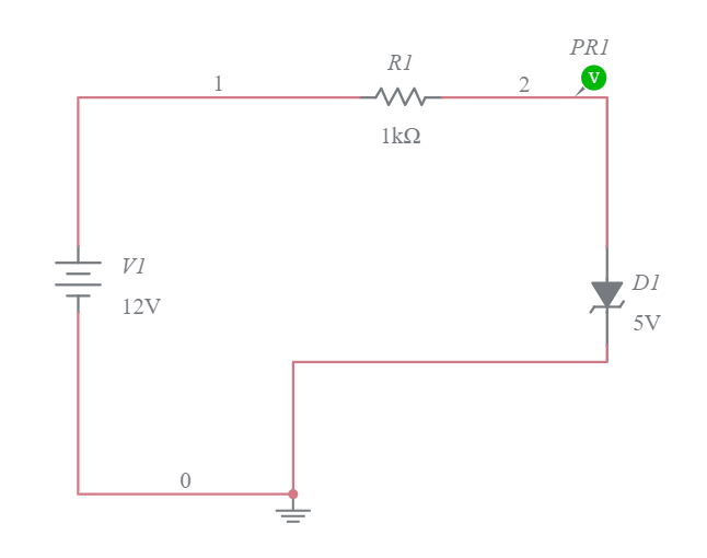 Zener Diode As Voltage Regulator Multisim Live