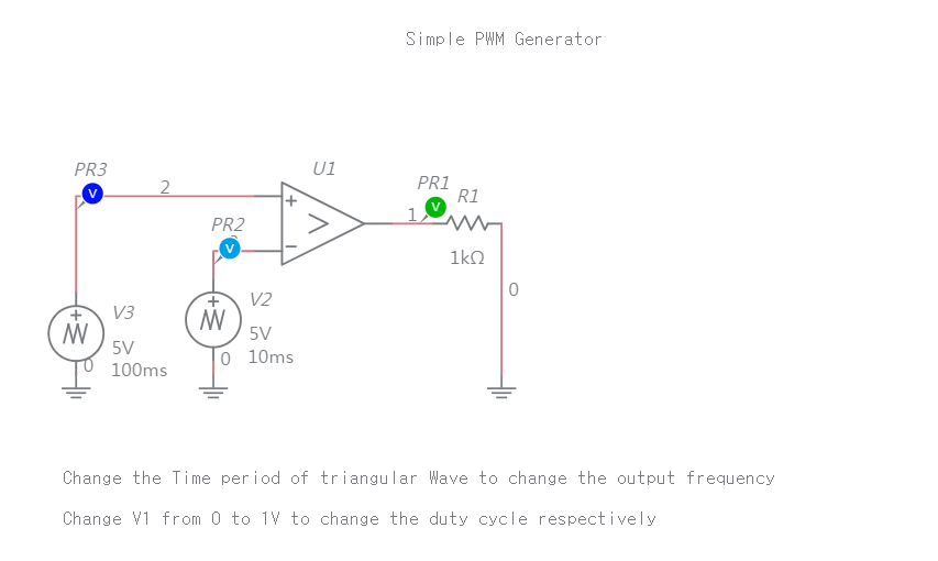 PWM Generator Multisim Live